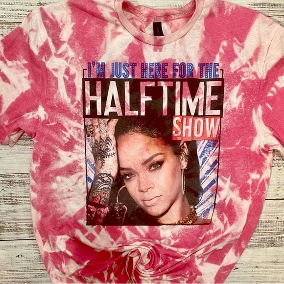 Gildan Tops - IM JUST HERE FOR THE HALFTIME SHOW SUPER BOWL 2023 SUBLIMATION T-SHIRT